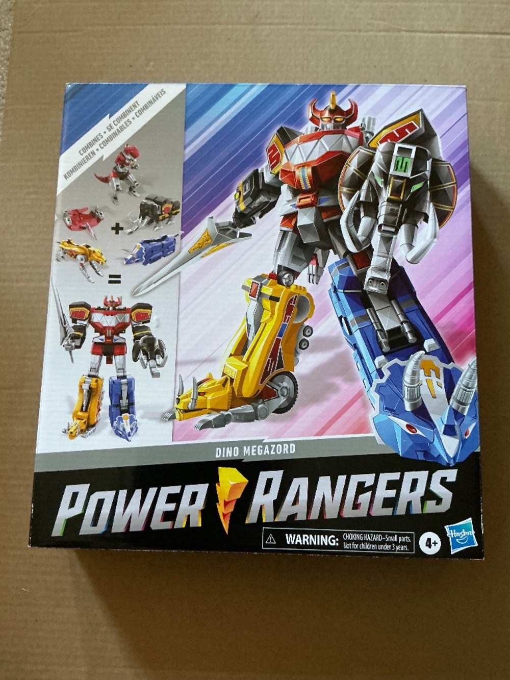 Power Rangers Mighty Morphin Dino Megazord Amazon Exclusive, Hasbro NEW
